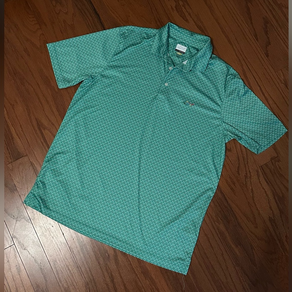 Greg Norman Collection Teal Polo Shirt